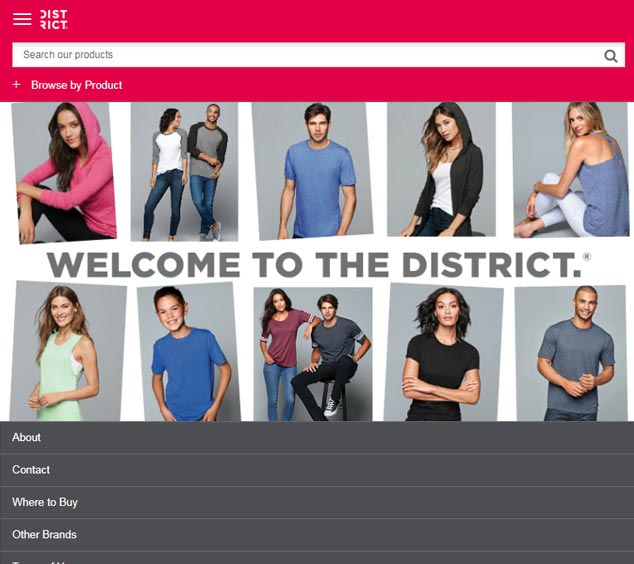 district clothing